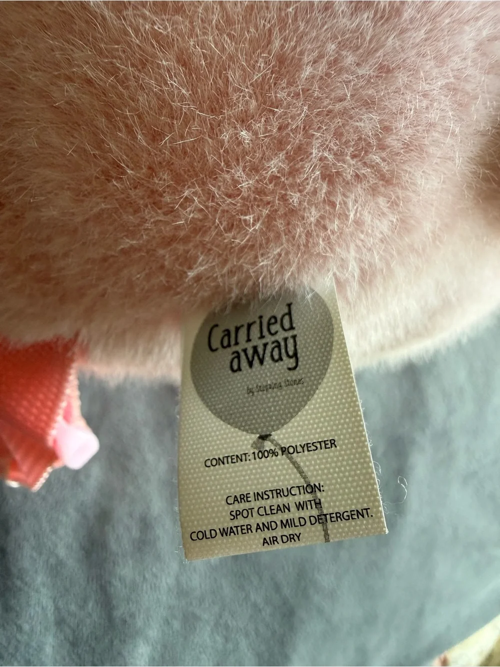 Pastel Pink Plush Teddy Bear Mini Backpack | Kawaii Iridescent Bow & Heart Pads